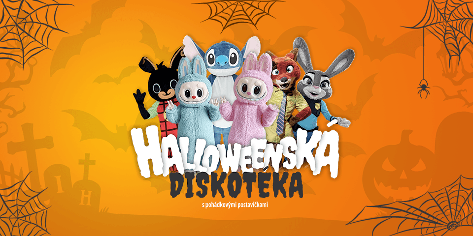 HALLOWEENSKÉ DĚTSKÉ DISKOTÉKY 2026
